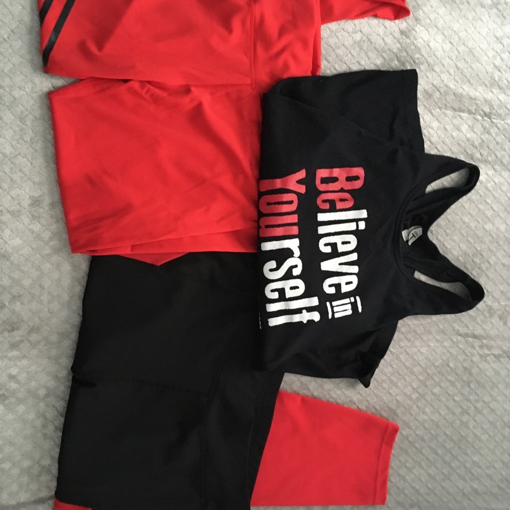 Three XL workout wear items barely worn! Excellent condition!